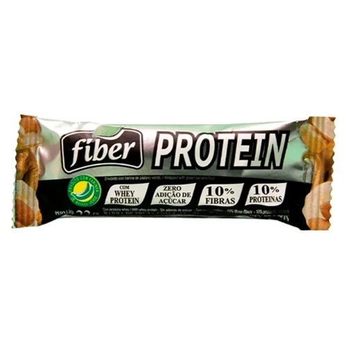 BARRA PROTEINA FIBER BANANA/PASTA AMENDOIM 22G