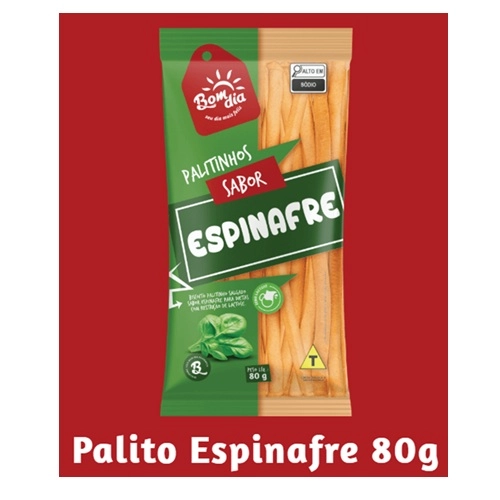 BISCOITO PALITO SABOR ESPINAFRE 80G