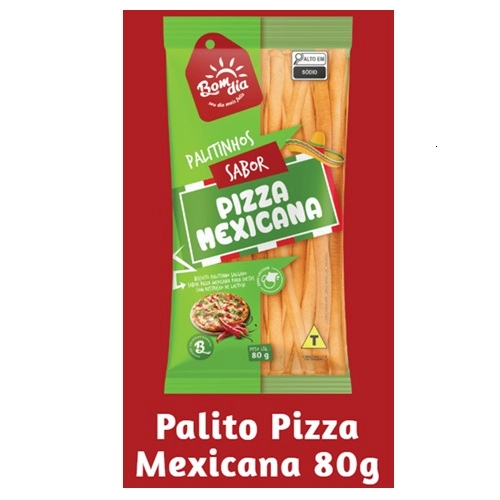 BISCOITO PALITO SABOR PIZZA MEXICANA 80G