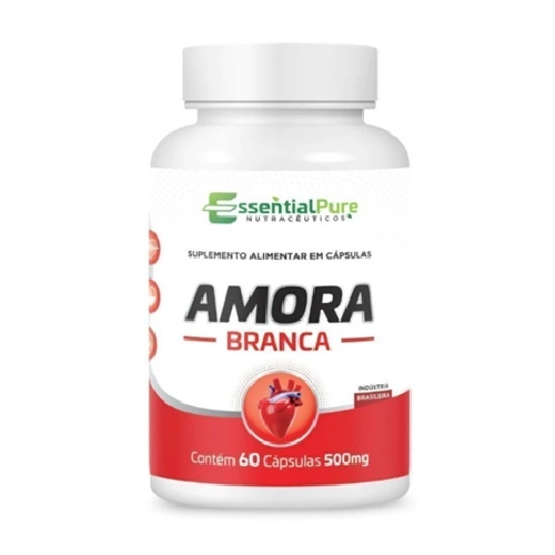 AMORA BRANCA 500MG LIFE NATURAL 60CAP