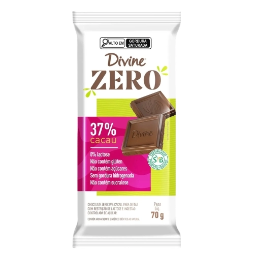 DIVINE CHOCOLATE 37ECAU ZERO 70G