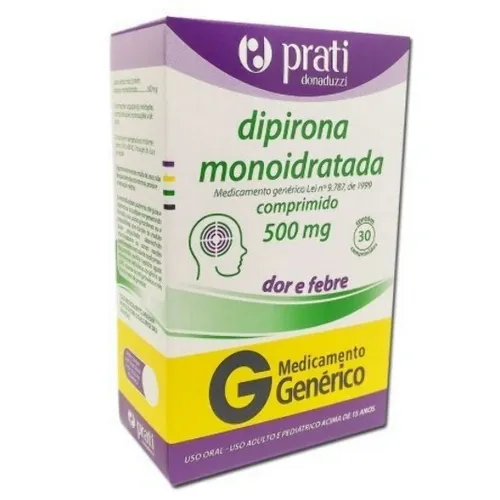 DIPIRONA 500MG 30 COMPRIMIDOS PRATI