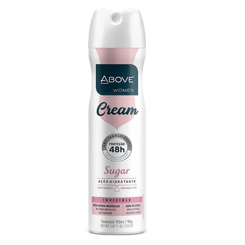 DESODORANTE ABOVE AEROSOL ORIGINAL CREAM 72 HORAS WOMEM 150ML