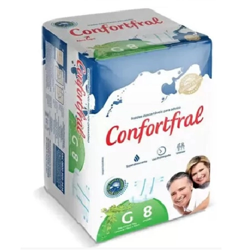FRALDA CONFORT FRAL ADULTO G 8UN