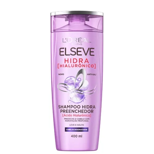 SHAMPOO ELSEVE HIDRA HIALURONICO PREENCHEDOR 400ML