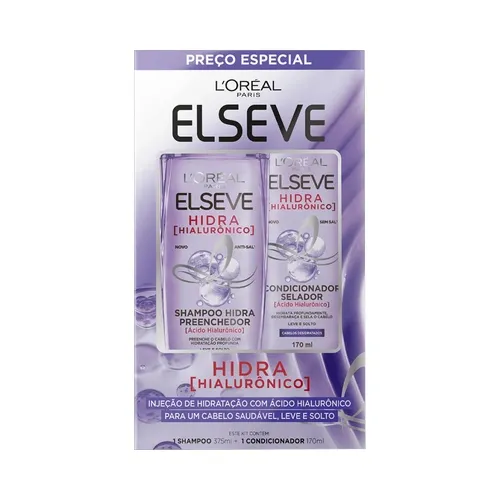SHAMPOO + CONDICIONADOR ELSEVE HIDR HIALUR