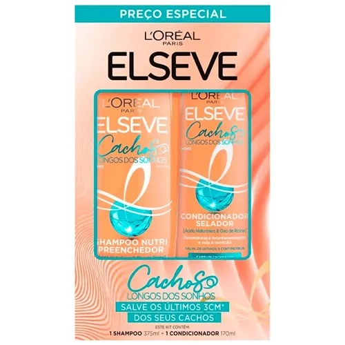 SHAMPOO + CONDICIONADOR ELSEVE CACHOS SONHO