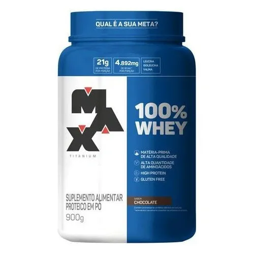 WHEY 100%PROTEIN MAX TITANIUM CHOCOLATE PO 900G