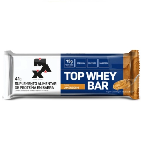 BARRA PROTEINA TOP WHEY BAR AMENDOIM 41G