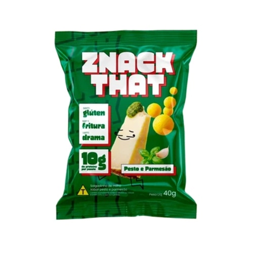 SNACK PROTEICO EXTRUSADO 40GX30 PESTO E PARMESAO