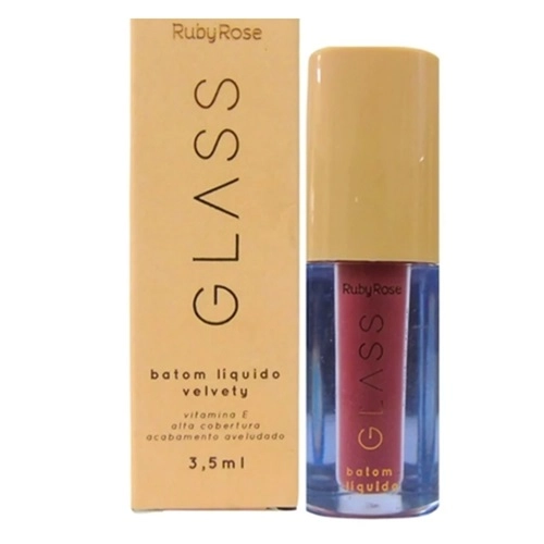 BATOM LIQUIDO RUBY ROSE GLASSY VELVETY 03 3,5ML