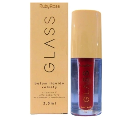 BATOM LIQUIDO RUBY ROSE GLASSY VELVETY 04 3,5ML