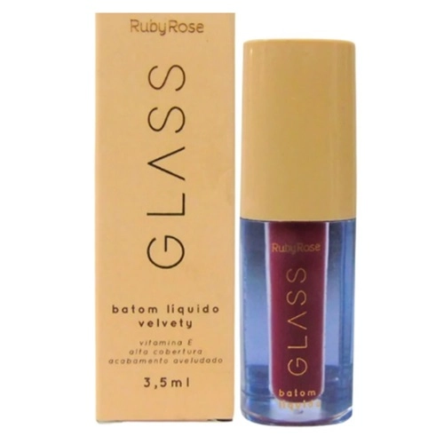 BATOM LIQUIDO RUBY ROSE GLASSY VELVETY 05 3,5ML