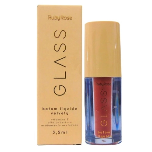 BATOM LIQUIDO RUBY ROSE GLASSY VELVETY 06 3,5ML