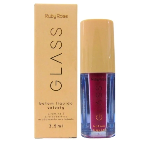 BATOM LIQUIDO RUBY ROSE GLASSY VELVETY 07 3,5ML