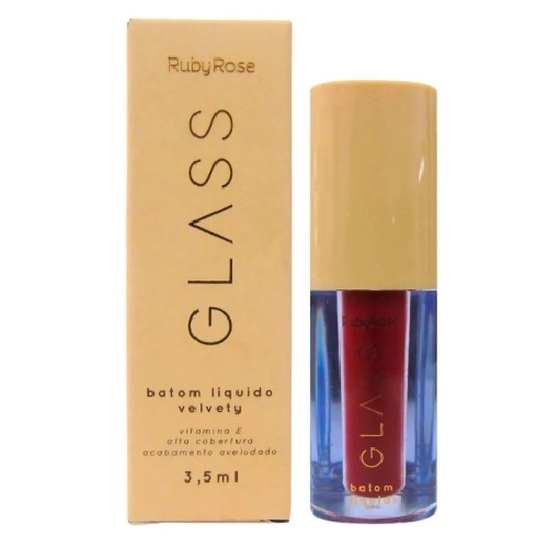 BATOM LIQUIDO RUBY ROSE GLASSY VELVETY 08 3,5ML