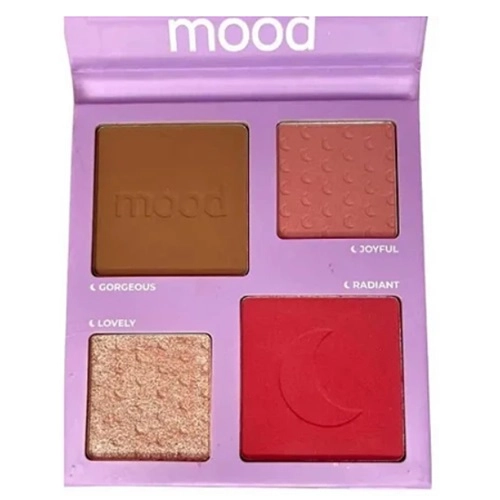 PALETA BLUSH CONTORNO E ILUMINADOR RUBY ROSE BEYOND WORDS MOOD HB-F586-1