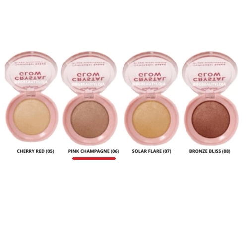 ILUMINADOR RUBY ROSE CRYSTAL GLOW PINK CHAMPAGNE 06 6,5G