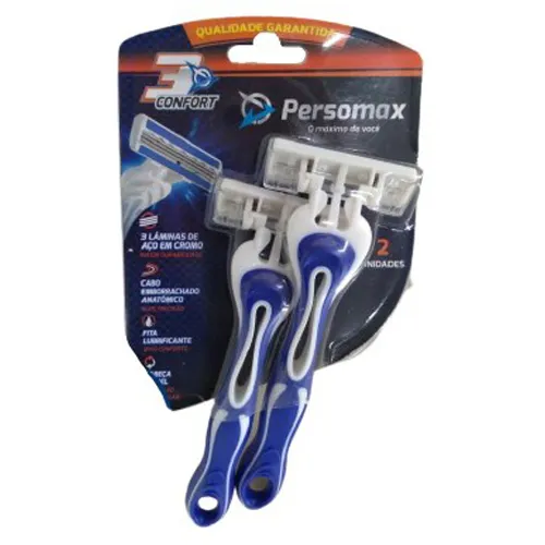 APARELHO BARBEAR PERSOMAX CONFORT3 TECH AZUL 1UN