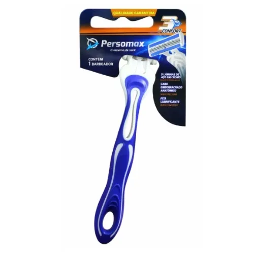 APARELHO BARBEAR PERSOMAX CONFORT3 AZUL 1UN