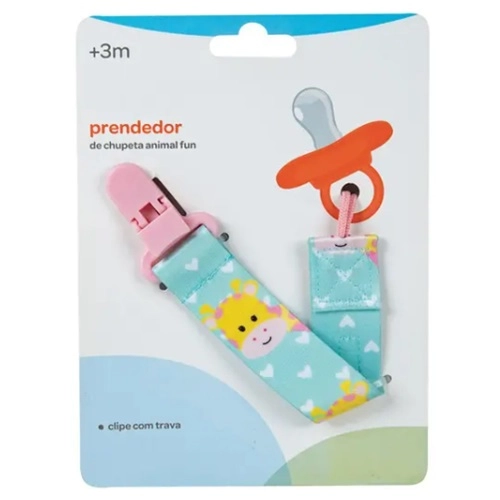 PRENDEDOR CHUPETA BUBA FUN GIRAFA 12049 1UN