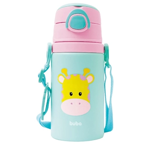 GARRAFA BUBA ALUMINIO ANIMAL FUN GIRAFA 12118 400ML