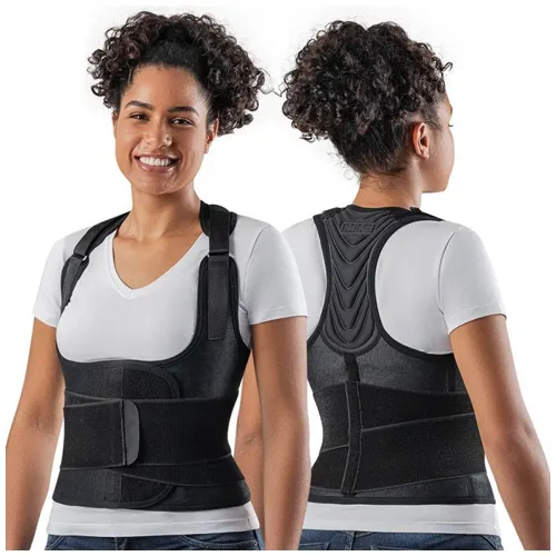 CORRETOR POSTURAL HIDROLIGHT C/CINTA MODELADORA ESTREITO PRETA G 1UN