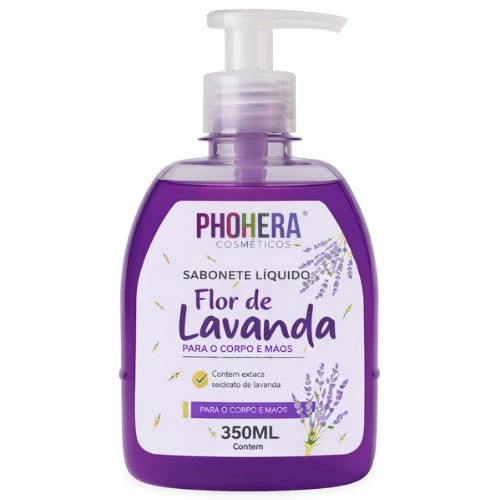 SABONETE LIQ PHOHERA FLOR DE LAVANDA 350ML
