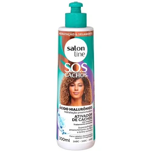 ATIVADOR DE CACHOS SOS CACHOS ACIDO HIALURONICO 300ML