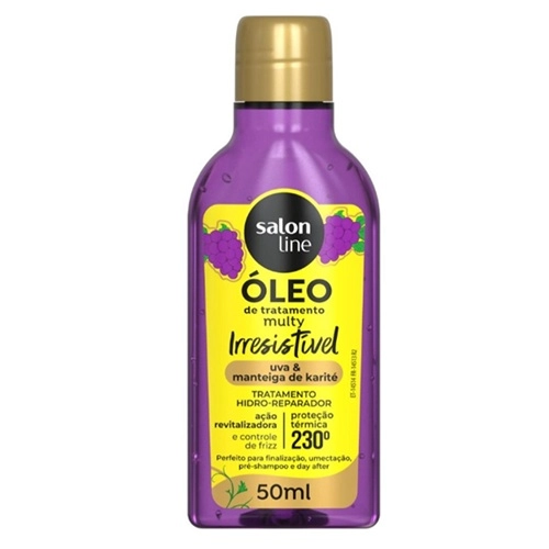 OLEO CAPILAR SALON LINE MULTY IRRESISTIVEL UVA/MANTEIGA DE KARITE 50ML