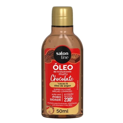 OLEO CAPILAR SALON LINE MULTY CHOCOLATE CACAU/OLEO DE ARGAN 50ML