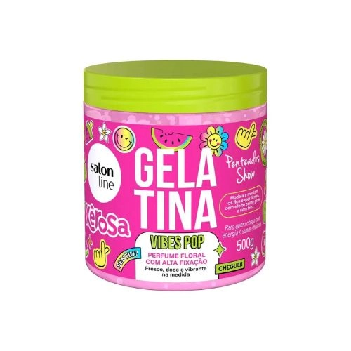 GELATINA CAPILAR SALON LINE XEROSA VIBES POP 500G