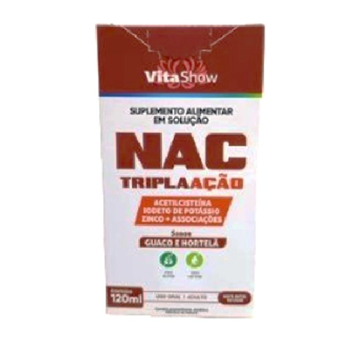 VITASHOW NAC PLUS 120ML SABOR GUACO E HORTELA