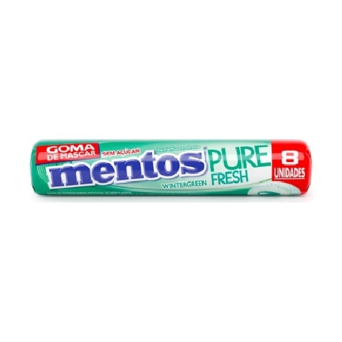 MENTOS PURE FRESH CHICLETE SEM ACUCAR SABOR WINTER GREEN 8UN