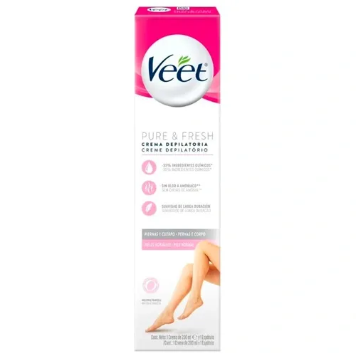 CREME DEPILATORIO VEET PURE&FRESH NORMAL 200ML